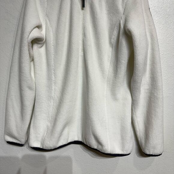 Helly Hansen White Fleece Quarter Zip Pullover Sz M - Picture 4 of 12